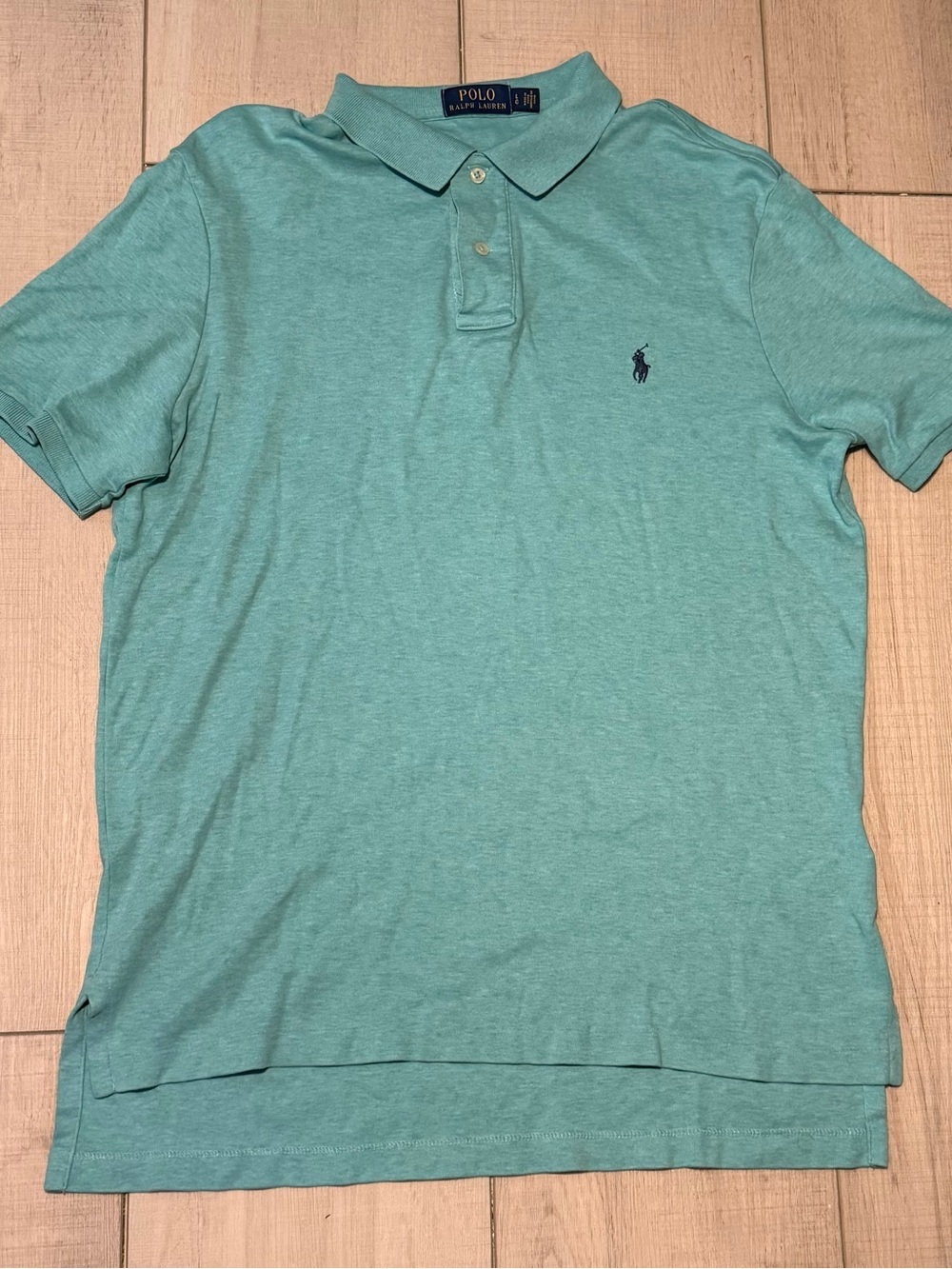 Ralph Lauren Men’s Mint Polo Shirt with Navy Pony